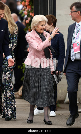 La princesse Alexandra arrive à la RHS Chelsea Flower Show au Royal Hospital Chelsea, Londres. Banque D'Images