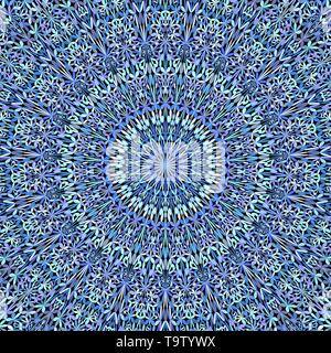 Fleur bleu fond mandala kaleidoscope - conception graphique vectoriel abstrait Illustration de Vecteur