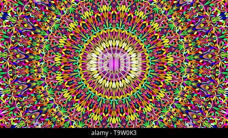Colorful abstract pattern mandala jardin pétales fond géométrie Illustration de Vecteur