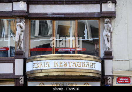 Restaurant Adria à Prague Banque D'Images