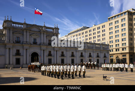 Palais présidentiel, La Moneda à Santiago du Chili Banque D'Images