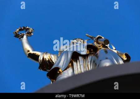 La statue sur la colonne de la victoire à Berlin Allemagne Banque D'Images