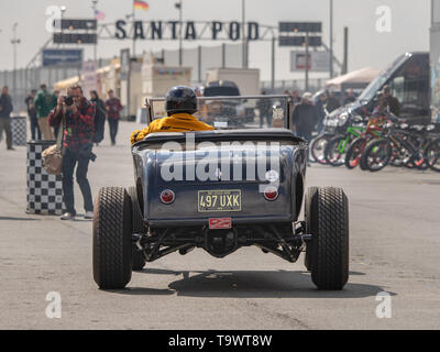 VHRA Ressortissants Vintage réunion de courses, Santa Pod Raceway, Avril 2019 Banque D'Images