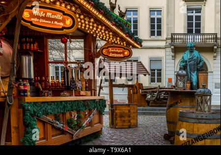 Foire de Noël dans le jardin de l'anatomie dans la vieille ville de Heidelberg, Heidelberg, Bade-Wurtemberg, Allemagne, Europe, Weihnachtsmarkt am Anatomiegarten Banque D'Images