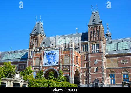 Rijksmuseum Amsterdam, Pays-Bas, extérieur Banque D'Images