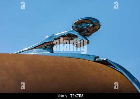 Dodge Ram hood ornament, partie de Dave's vieux camion de collecte de sauvetage dans Sprague, l'État de Washington, USA [pas de biens : disponible uniquement pour les editori Banque D'Images