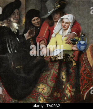 Johannes Vermeer - procuress 1656 Banque D'Images
