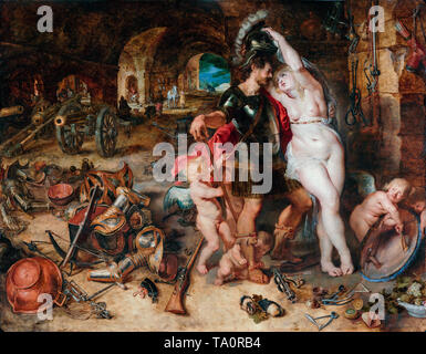 Peter Paul Rubens, Le Retour de la guerre : Mars désarmé par Vénus, la peinture c. 1610 Banque D'Images