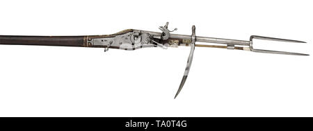 Marteau de guerre et wheellock, pistolet allemand, vers 1628 Banque D'Images