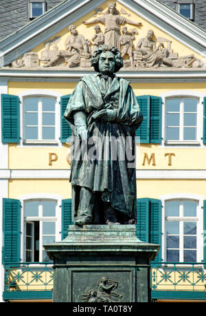 Le Monument Beethoven à Bonn, Rhénanie du Nord-Westphalie, Allemagne, Europe Banque D'Images