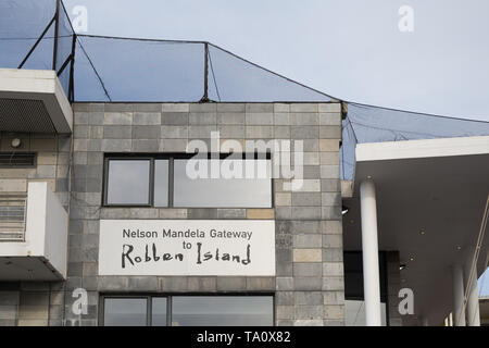 L'île de Robben Island Ferry terminal et connectez-vous à la V&A Waterfront à Cape Town, Afrique du Sud Banque D'Images