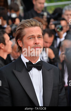 Cannes, France. 21 mai, 2019. CANNES, FRANCE. 21 mai 2019 : Brad Pitt au gala d'avant pour une fois à Hollywood" au Festival de Cannes. Photo Credit : Paul Smith/Alamy Live News Banque D'Images