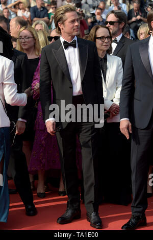 Cannes, France. 21 mai, 2019. 72e Festival du Film de Cannes 2019, tapis rouge film : '' 'Il était une fois ''' d'Hollywood… Photo : Brad Pitt : Crédit Photo Agency indépendante/Alamy Live News Banque D'Images