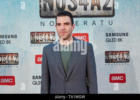 Zachary Quinto assiste à la NOS4A2 en première mondiale au cinéma Capitol à Madrid, Espagne. Banque D'Images