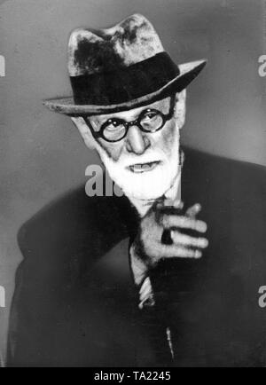 Portrait de Sigmund Freud, psychanalyste autrichien Banque D'Images