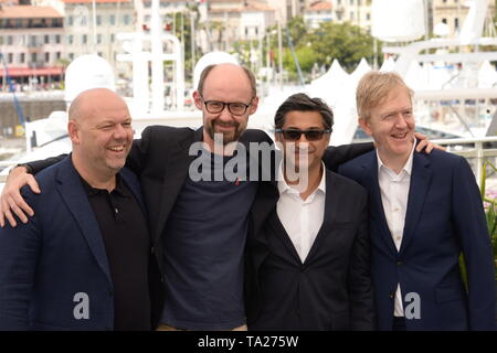 20 mai 2019 - Cannes, France - CANNES, FRANCE - 20 MAI : Paul Martin, James Gay-Rees, Asif Kapadia et Chris King assister à une séance de photos pour le ''Diego Maradona'' au cours de la 72e assemblée annuelle du Festival du Film de Cannes le 20 mai 2019 à Cannes, France. (Crédit Image : © Frederick InjimbertZUMA Wire) Banque D'Images