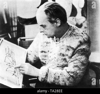 Paul Klee, un peintre et artiste graphique Suisse (18/12/1879 - 29/06/1940), en 1939. Banque D'Images