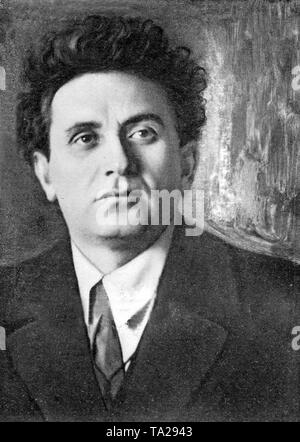 Portrait de l'homme politique soviétique Grigori Zinoviev Yevseevich (1883-1936), il est entré en conflit avec Staline en 1925, en tant que chef de la 'nouvelle' de l'opposition et a été exécuté en 1936. Banque D'Images