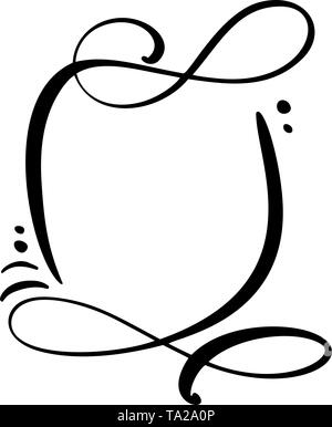 Calligraphie dessin animé citation icône de bulle de discours. Cadre vintage dessiné à la main ou modèle de boîte. Illustration vectorielle avec espace pour votre texte Illustration de Vecteur