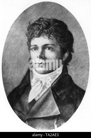 Friedrich Wilhelm Joseph von Schelling (1775-1845), philosophe allemand. Banque D'Images