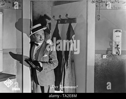 Comme Ruehmann Heinz Hermann Knittel dans le film 'Le Gasman' par Carl Froehlich, basé sur le roman du même nom de Heinrich Spoerl. Banque D'Images