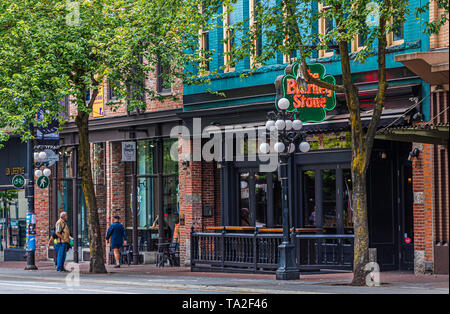 VANCOUVER, Colombie-Britannique - le 25 mai 2016 : Vancouver, une ville portuaire de la côte ouest de la Colombie-Britannique, est parmi les plus denses du Canada, la plupart d'origine ethnique Banque D'Images