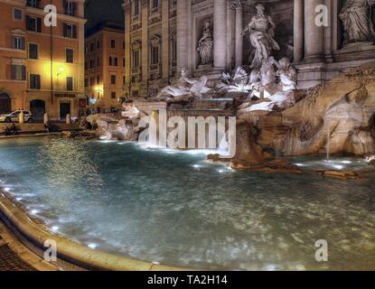 Historique de Rome populaires en Italie un jour de pluie Banque D'Images