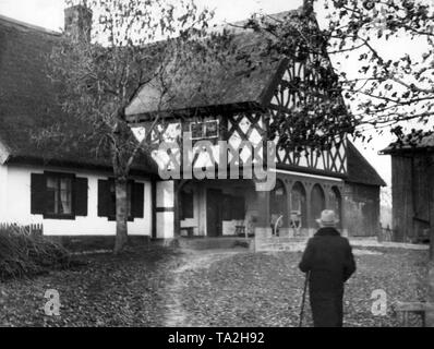 Cette chambre dans Grossweida près de Marienwerder avait été possédé par la même famille depuis 250 ans, après le Traité de Versailles, il se tenait derrière la nouvelle frontière germano-polonaise (photo non datée). Banque D'Images