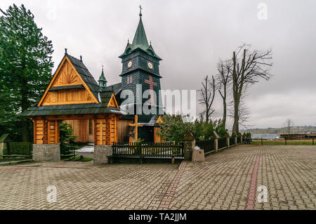 Église de Zab près de Zakopane de début de xxe muhlenberg. Banque D'Images