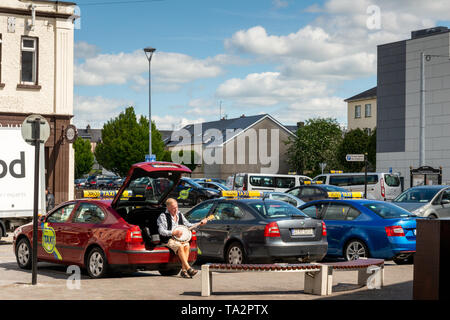 Station de taxis College Street à Killarney, comté de Kerry, Irlande Banque D'Images