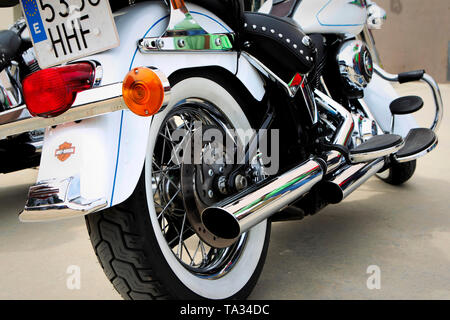 Détail de motos Harley-Davidson Banque D'Images