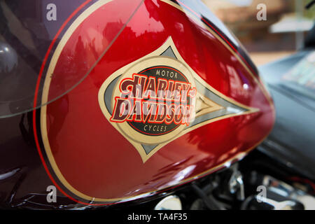 Détail de motos Harley-Davidson Banque D'Images