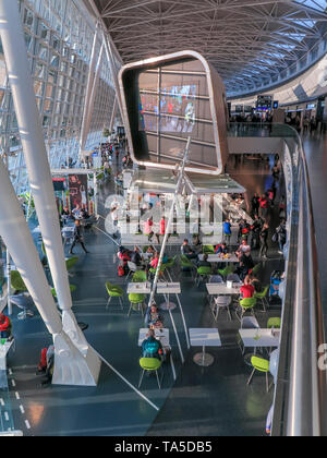 Hall d'attente, l'aéroport de Zurich, Suisse, Wartehalle, Flughafen, Zürich, Schweiz Banque D'Images