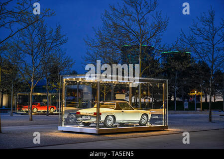 Porsche, boîte de verre, VW Autotown, Wolfsbourg, Basse-Saxe, Allemagne, Glaskasten, l'Autostadt VW, Niedersachsen, Deutschland Banque D'Images