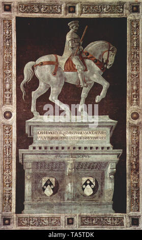 Paolo Uccello - monument équestre de sir John hawkwood 1436 Banque D'Images