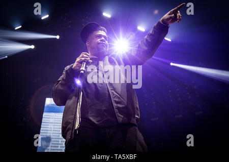 Danemark, copenhague - 21 mai, 2019. Le groupe de rap américain De La Soul effectue un concert live dans le cadre de l'activité des dieux de Rap au Royal Arena à Copenhague. Le rappeur Trugoy ici est vu sur scène. (Photo crédit : Gonzales Photo - Thomas Rasmussen). Banque D'Images