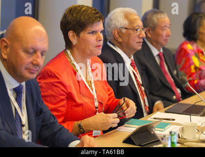 Lausanne, Suisse. 22 mai, 2019. Lausanne, Suisse - le 22 mai 2019 : Le Comité International Olympique, CIO, réunion du bureau exécutif avec Nicole Hoevertsz | Conditions de crédit dans le monde entier : dpa/Alamy Live News Banque D'Images