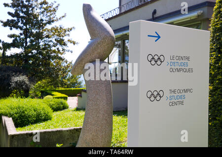 Lausanne, Suisse. 22 mai, 2019. Lausanne, Suisse - le 22 mai 2019 : Le Centre d'études olympiques du CIO à Lausanne, le Comité International Olympique | Conditions de crédit dans le monde entier : dpa/Alamy Live News Banque D'Images