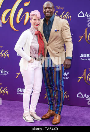 Hollywood, États-Unis. 21 mai, 2019. HOLLYWOOD, LOS ANGELES, CALIFORNIE, USA - Le 21 mai : Rebecca King-Crews et mari/acteur Terry Crews arrivent à la première mondiale du Disney's 'Aladdin' tenue à l'El Capitan Theatre le 21 mai 2019 à Hollywood, Los Angeles, Californie, États-Unis. (Photo par Xavier Collin/Image Crédit : Agence de Presse) L'agence de presse Image/Alamy Live News Banque D'Images