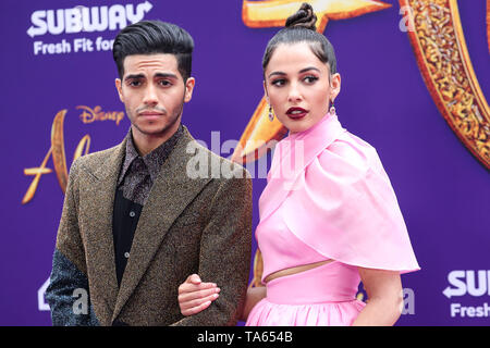 Hollywood, États-Unis. 21 mai, 2019. HOLLYWOOD, LOS ANGELES, CALIFORNIE, USA - 21 mai : l'Acteur Mena Massoud et actrice Naomi Scott arriver lors de la première mondiale du Disney's 'Aladdin' tenue à l'El Capitan Theatre le 21 mai 2019 à Hollywood, Los Angeles, Californie, États-Unis. (Photo par Xavier Collin/Image Crédit : Agence de Presse) L'agence de presse Image/Alamy Live News Banque D'Images