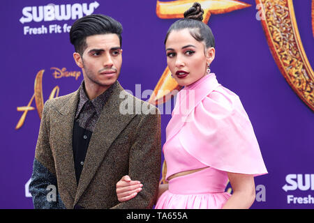 Hollywood, États-Unis. 21 mai, 2019. HOLLYWOOD, LOS ANGELES, CALIFORNIE, USA - 21 mai : l'Acteur Mena Massoud et actrice Naomi Scott arriver lors de la première mondiale du Disney's 'Aladdin' tenue à l'El Capitan Theatre le 21 mai 2019 à Hollywood, Los Angeles, Californie, États-Unis. (Photo par Xavier Collin/Image Crédit : Agence de Presse) L'agence de presse Image/Alamy Live News Banque D'Images