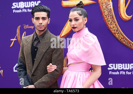 Hollywood, États-Unis. 21 mai, 2019. HOLLYWOOD, LOS ANGELES, CALIFORNIE, USA - 21 mai : l'Acteur Mena Massoud et actrice Naomi Scott arriver lors de la première mondiale du Disney's 'Aladdin' tenue à l'El Capitan Theatre le 21 mai 2019 à Hollywood, Los Angeles, Californie, États-Unis. (Photo par Xavier Collin/Image Crédit : Agence de Presse) L'agence de presse Image/Alamy Live News Banque D'Images