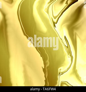 L'or liquide en texture background peint à la main. Design moderne. Banque D'Images
