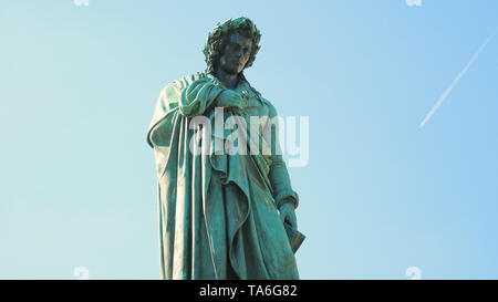 Schiller Schillerplatz à memorial, Stuttgart, Bade-Wurtemberg, Allemagne Banque D'Images