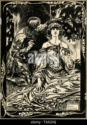 'Una et la Croix-Rouge, chevalier et d'autres contes de Spenser's Faery Queene ;' (1905) Banque D'Images