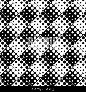 Résumé cercle géométrique noir et blanc motif de fond Illustration de Vecteur