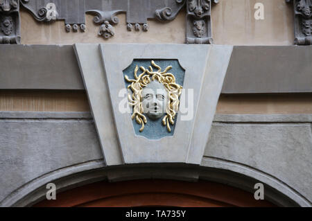 Allégement de la méduse par Jan Santini Aichel dans le quartier de Mala Strana de Prague Banque D'Images