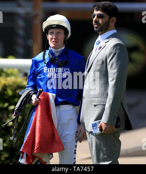 Pat Cosgrave, jockey (à gauche) et de Saeed bin Suroor, formateur Banque D'Images