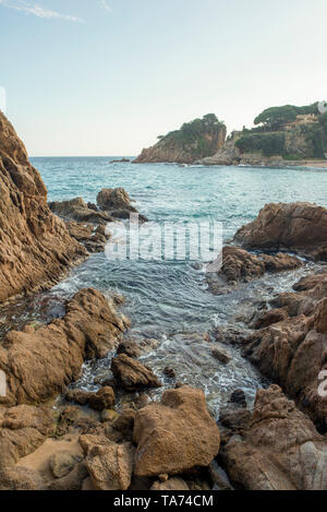 Cala de Sant Francesc de Blanes, Costa Brava, Espagne Banque D'Images