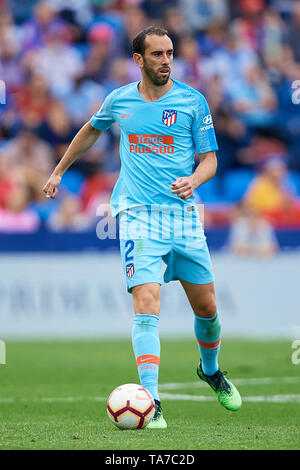 Valence, Espagne - 18 MAI : Diego Roberto Godin de l'Atletico de Madrid en action pendant le match de la Liga entre Levante UD et Club Atlético de Madrid à Ciutat de Valencia le 18 mai 2019 à Valence, en Espagne. Mo (photo de David Aliaga/MO Media) Banque D'Images